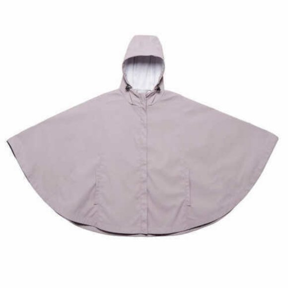32 DEGREES Women Hooded Stylish Waterproof Durable Rain Poncho-- Gray - Picture 8 of 9